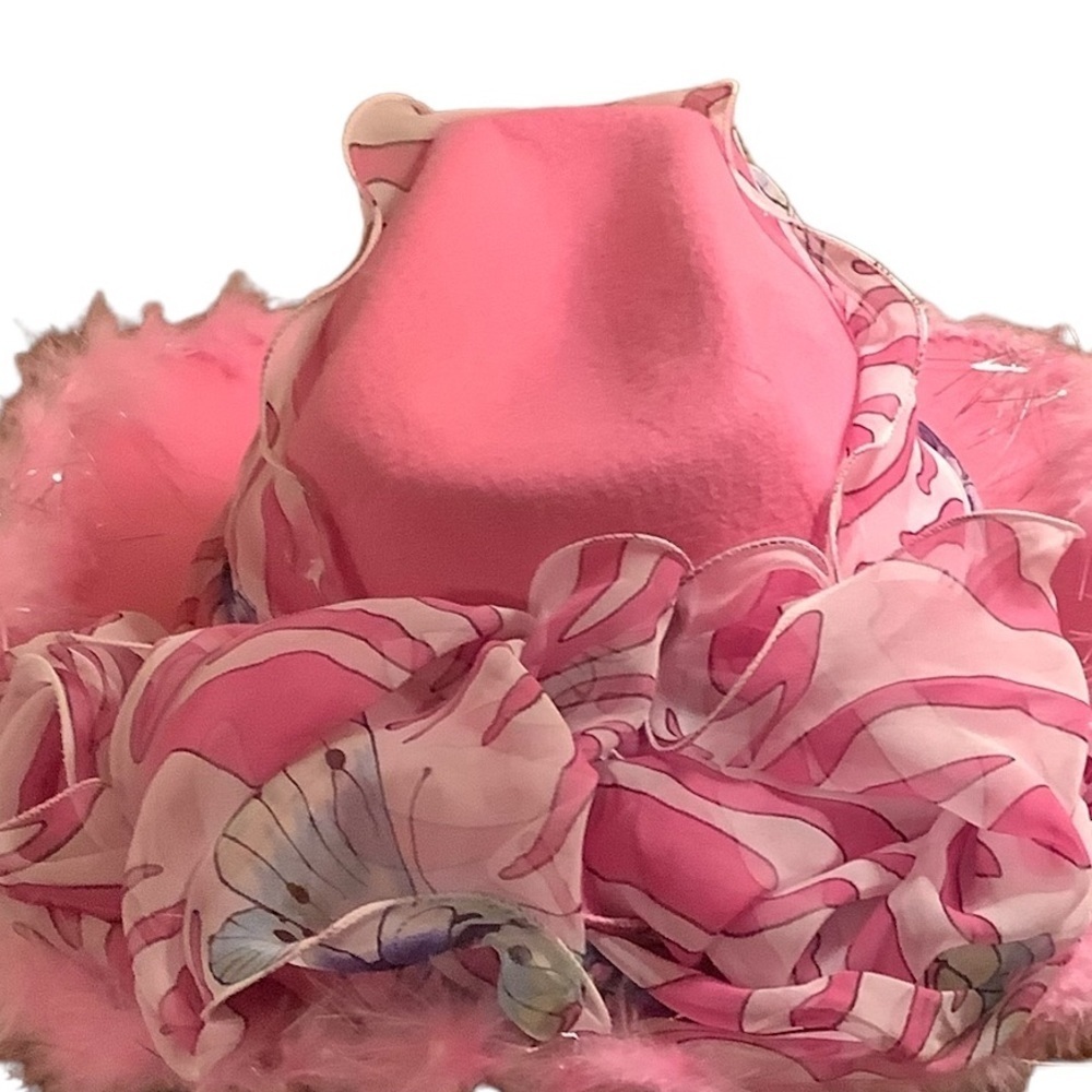 Pink Felt Party Cowboy Hat - Picture 4 of 7